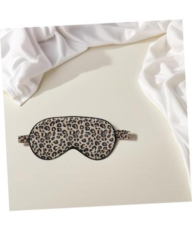 VALICLUD Faux Silk Eye Mask Sleeping Leopard Print Travel Blindfold Soft Satin Blindfold Elastic Band Unisex Night Eyeshadow For Female Men - Buy Online on GoSupps.com