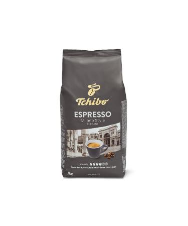 Tchibo Espresso Milano Style Caf en grains 100 % arabica torr fi fonc faible teneur en caf ine 1 kg