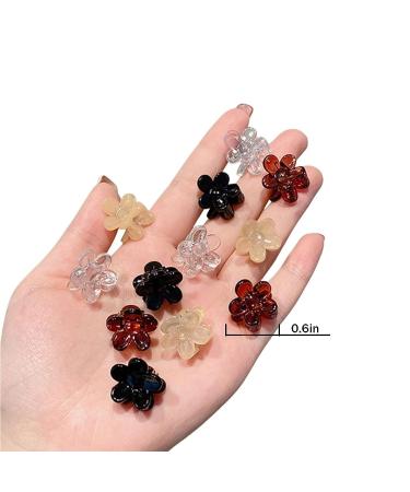 24pcs Flower Hair Clips & Mini Claw Clips Set for Women, Girls & Babies - Cute Hair Accessories in 4 Colors - Buy Online on GoSupps.com