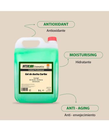 Buy Moisturising Shower Gel with Caribbean Pomegranate Scent - 5L | International Shipping Available - Buy Online on GoSupps.com