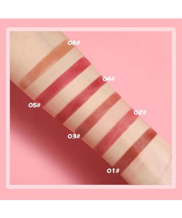 Liquid Blush | 18ml Soft Cream Blush Makeup Beauty Blush Makeup Long-Lasting Waterproof Natural-Looking Dewy Finish Face Blush for Cheeks 6# - Buy Online on GoSupps.com