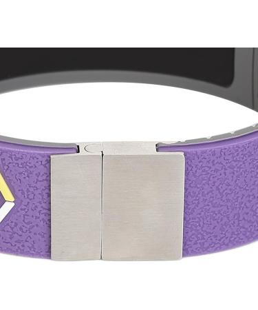 Buy Adjustable Silicone Negative Bracelet - Antistatic Sweatproof & Durable - Purple Stainless Steel Head - Buy Online on GoSupps.com