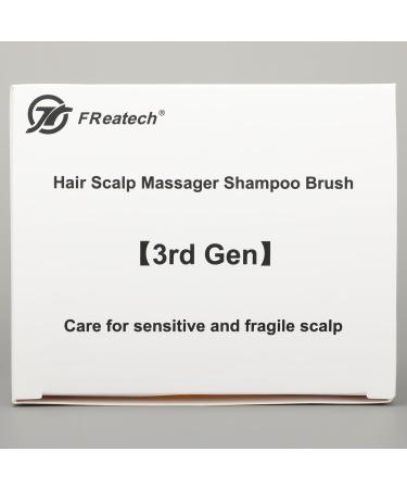 Fretech Scalp Massage Brush - Silicone Bristles for Sensitive Scalp & Hair Growth - Pink - Buy Online on GoSupps.com