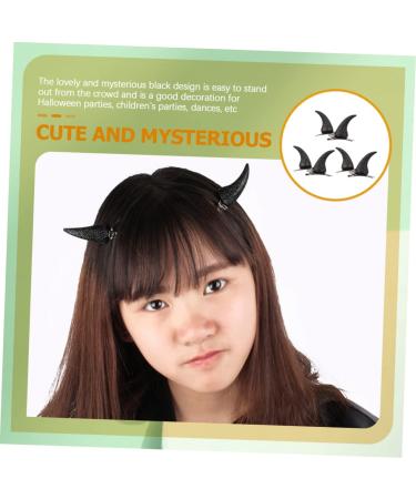 FRCOLOR 15 Pairs Horn Hairpin Infant Clothes Horror Gothic Hairpin Devil Horns Black Devil Horn Hair Accessories Gothic Cosplay Costume Clip Plastic Halloween Men and Women - Buy Online on GoSupps.com
