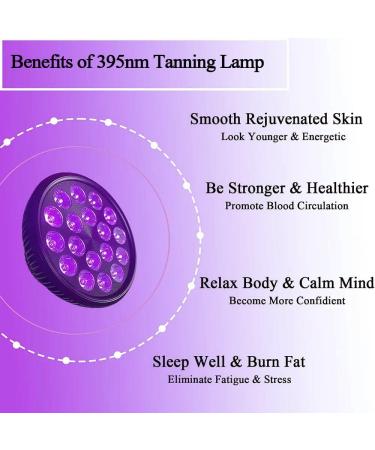 HYUNLAI Clip Lamp Light for Home Use - Su-nl-ig-ht Purple Light Body Face Bronzer 54W Self Ta-nn-er Facial Machine - Buy Online on GoSupps.com