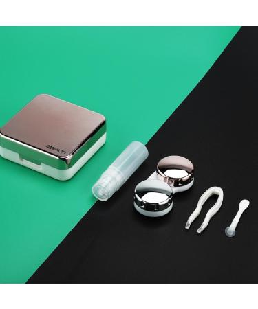 Uxsiya Mini Contact Lens Case Portable Contact Lens Container for Contact Lens and Travel Use Pink - Buy Online on GoSupps.com