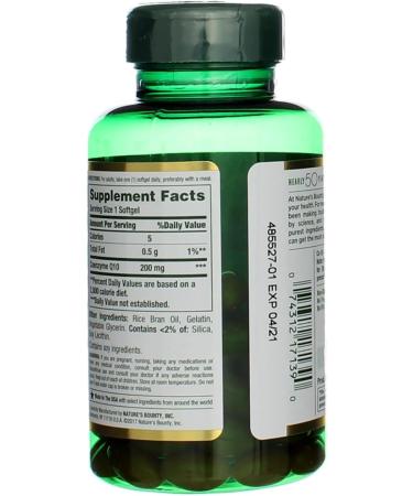 Nature's Bounty CoQ10 200 mg Q-Sorb Softgels 80 ct Unflavored 80 Count (Pack of 1) - Buy Online on GoSupps.com