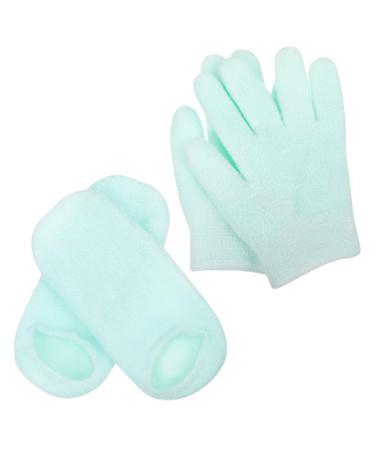 POPETPOP POPETPOP Warm Women's 2 Pairs of Moisturizing Gel Socks Hand and Foot Care Set