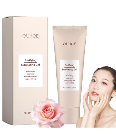Purifying Exfoliating Gel New Ouhoe Purifying Exfoliating Moisturizing Gel Moisturizing Gentle Non-Greasy Cleansing Peeling Cream Cleans Dirt & Oils for the Whole Body (1pc 1.76oz) 1pc 0.44 Fl Oz (Pack of 4)