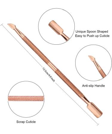 Cuticle Trimmer with Cuticle Pusher - Cuticle Remover Cuticle Nipper Professional Stainless Steel Cuticle Cutter Clipper Durable Pedicure Manicure Tools for Fingernails and Toenails (pink) - Buy Online on GoSupps.com
