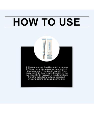 Hengxuan Firming Serum for Dark Circles and Puffiness Antiaging Eye Tightening Cream with Hyaluronic Acid Reduces Fine Lines and Wrinkles Lightweight and Fast Absorbing for All Skin Types 4 - Buy Online on GoSupps.com