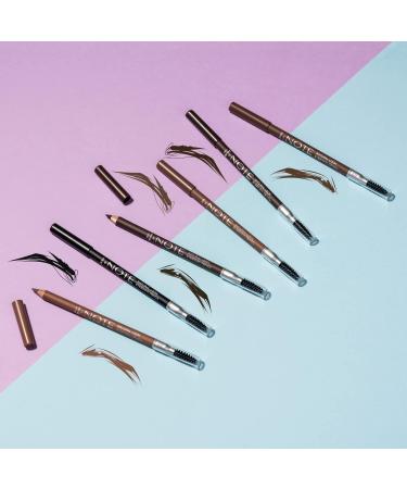COSMETIC NOTE - Natural Look Eyebrow Pencil and Brush 2 in 1 | Spoolie Eyebrow Brush for a Natural Matte Finish | Waterproof Dual-Sided Wooden Eyebrow Pencil Fair - Buy Online on GoSupps.com