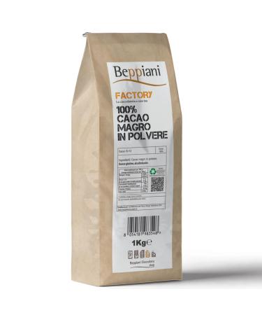 Beppiani Cacao Amaro Powder - 1 kg - Professional Product - Packaged in Italy - Suitable for all preparations