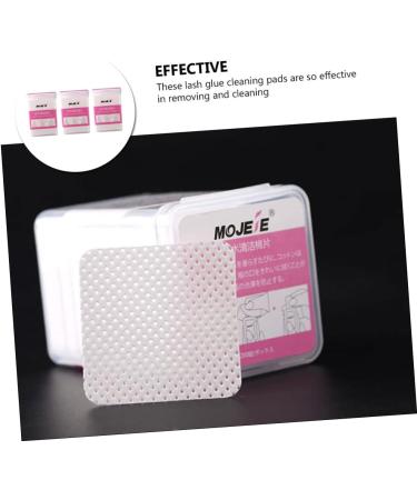 Housoutil 600 Sheets Eyelash Cleaning Pads - Non-Woven Nail Wipes & Remover Bowls for Lash Extension Supplies - Ultimate Soak Off Solution - Buy Online on GoSupps.com