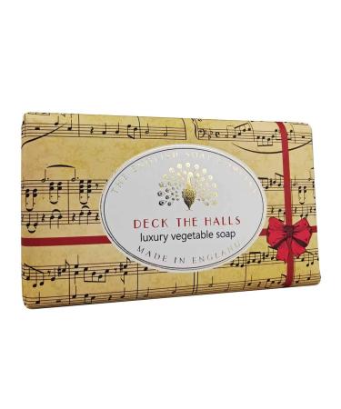 The English Soap Company Festive Soap Bar 190g Deck the Halls (Mulled Wine)
