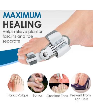 Gray Bunion Corrector Splint - Non-Surgical Hallux Valgus Correction & Pain Relief - Buy Online on GoSupps.com