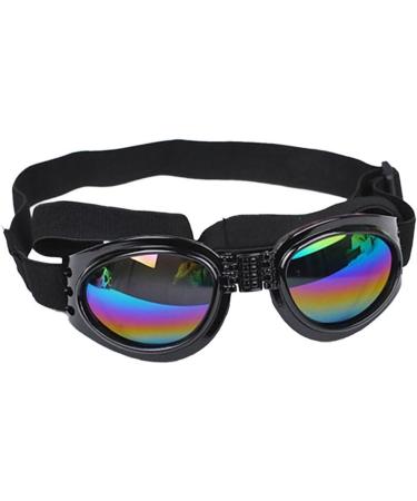 QUMY Dog Goggles for Eye Protection | Waterproof Pet Sunglasses for Dogs 15 lbs and Over (Black) - Buy Online on GoSupps.com