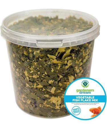 GardenersDream Premium Vegetable Fish Flake Mix Complete Aquarium Fish Food - Buy Online on GoSupps.com