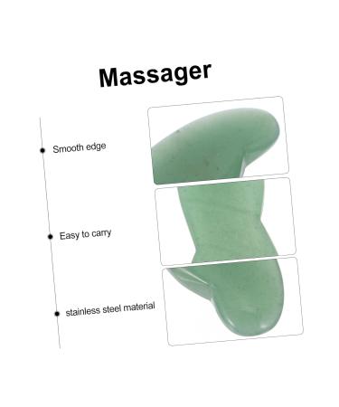 FRCOLOR 2 Pcs Tai Spa Body Massager Guasha Scraping Board & Reflexology Facial Tools - Green Jade Agate Scalp Comb & Trigger Point Massage Plates - Buy Online on GoSupps.com