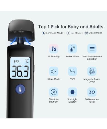 Buy Contactless Infrared Thermometers for All Ages - 2-in-1 Ear & Forehead Thermometer | Easy to Use & Accurate - Buy Online on GoSupps.com
