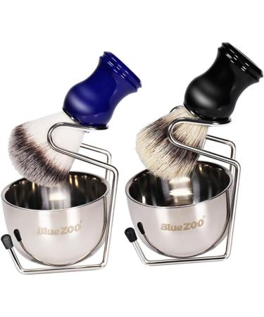 FOMIYES Mustache Cleaning Brush Set | Barber Neck Hair Remover & Shaving Accessories | Manual Shaving Brush & Soap Bowl for Men - Buy Online on GoSupps.com
