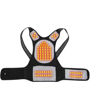 Adjustable Back Support Belt for Shoulder Pain Relief | Elastic & Breathable Back Trainer for Men & Women | Self-Heating Posture Correction & Protection - Buy Online on GoSupps.com