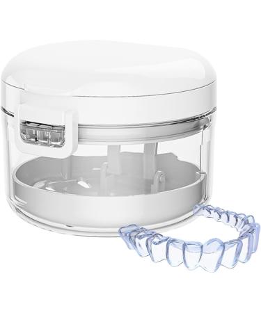 Missmisq Prosthesenbadtui | Portable Retainer Case for Orthodontic Aligners & Braces - Drainage Shell & Cleaning Cups for Adults - Buy Online on GoSupps.com