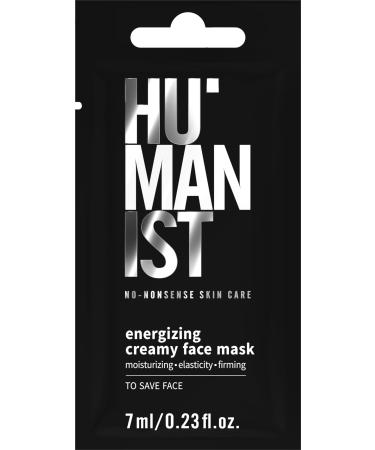 Delia Cosmetics HUMANIST - Men's Skincare - Revitalizing Creamy Face Mask - Moisturizing - Firming - Refreshing - Fatigue Reducer - Caffeine Linseed Oil Plant Taurine Menthol - 7ml