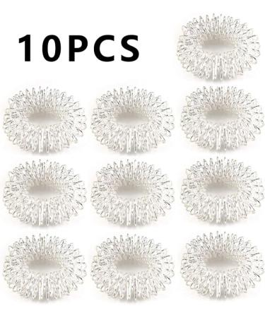 TOSSPER 10pcs Sensory Finger Rings | Acupressure Ring Set for Stress Relief & Massage - Ideal for Teens & Adults - Buy Online on GoSupps.com