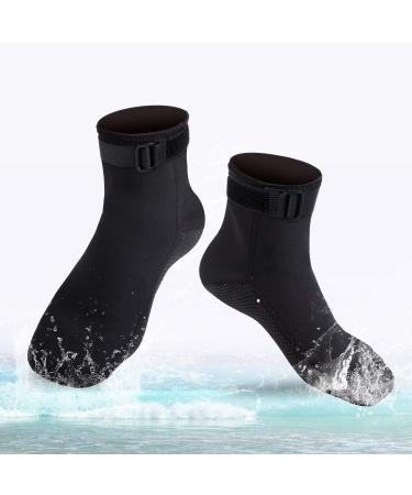 ReHaffe 3mm Neoprene Socks Booties Anti Slip Comfortable Cold Water Socks Keep Warm for Men Women Kids Swimming Diving Medium