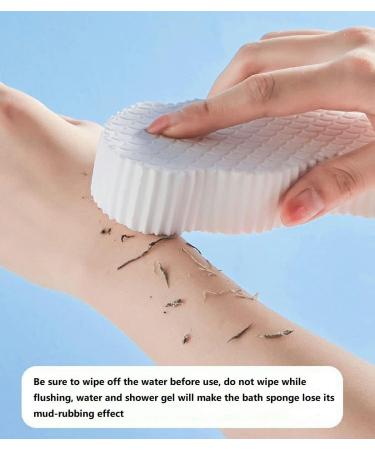 4Pcs Ultra Soft Exfoliating Bath Sponge Set for Adults, Children, and Pregnant Women - Reusable Shower Sponge - Blue, Pink, Gray, White - Buy Online on GoSupps.com