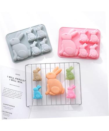 Alipis 2pcs Easter Cake Mold Cake Pan Candle Molds Silicone Molds Molde De para Resina Rabbit Mold Soap Mold Bunny Mold Silicone Food-Grade Silicone Mold Chocolate Bunny Molds Silica Gel - Buy Online on GoSupps.com