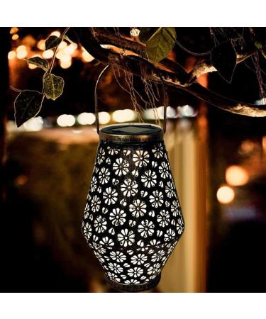 Solar Garden Light Outdoor Lawn Yard Lantern Light Hanging Lamp Balcony Terrace Courtyard Solar Light Landscape Lighting (Color : A) (A) - Buy Online on GoSupps.com
