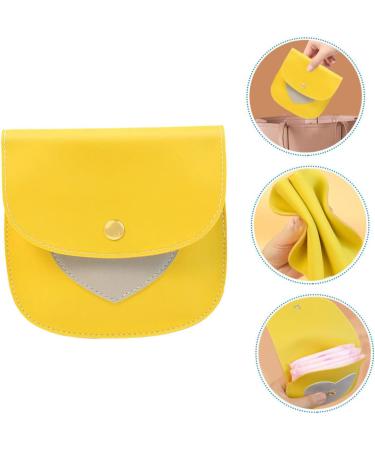 Leather Period Bag Purse Holder for Menstrual Pads and Lipstick - Compact and Reusable - 1 Count - Buy Online on GoSupps.com