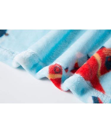 Xinne Toddler Girls' Soft Bathrobe - Cute Flannel Hoodie Nightwear | Blue Sky Pattern (140/7T) - Buy Online on GoSupps.com