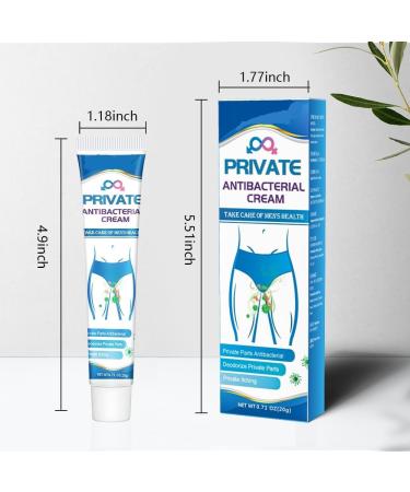 Private Antibacterial & Antifungal Itch Relief Cream for Men - Soothes Irritation, Redness & Soreness - 20g (3Pcs) - Buy Online on GoSupps.com