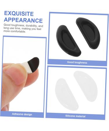 Lurrose Silicone Glasses Nose Pads - 60 Pairs of Universal Sunglass & Eyeglass Accessories - Black & White - Comfort & Secure Fit for All Frames - Buy Online on GoSupps.com