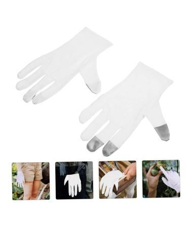 SOLUSTRE 2 Pairs White Touchscreen Touch Screen Glove for Gardening White Cleaning Mitt Work Durable Men and Women Thin Outdoor - Buy Online on GoSupps.com