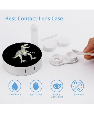 Buy Portable T-Rex Dinosaur Skeleton Contact Lens Travel Kit | Cute Box with Mirror for Outdoor Use - Shop Internationally - Buy Online on GoSupps.com