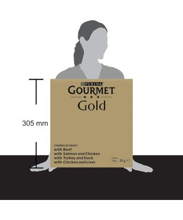 Buy Nestl Purina Gourmet Gold Tarte H ppchen in Sauce Cat Food - 96 Pack (Beef Salmon Chicken Turkey & Duck) | Premium Wet Cat Food for International Shipping - Buy Online on GoSupps.com