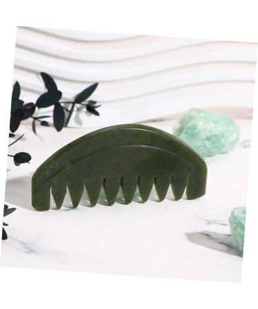 FRCOLOR 3-Piece Portable Jade Comb Set | Natural Jade Massage Tool for Facial & Head Care | Gua Sha Wide Tooth Scraper - Buy Online on GoSupps.com