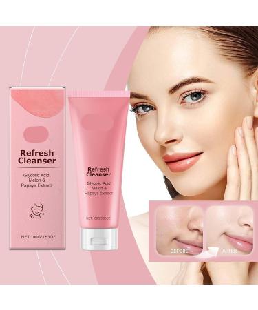 Refreshing Facial Cleanser - Gentle Cleanse Balance & Nourish Skin Minimize Pores Non-Greasy Moisturizing Face Wash(1PCS) - Buy Online on GoSupps.com