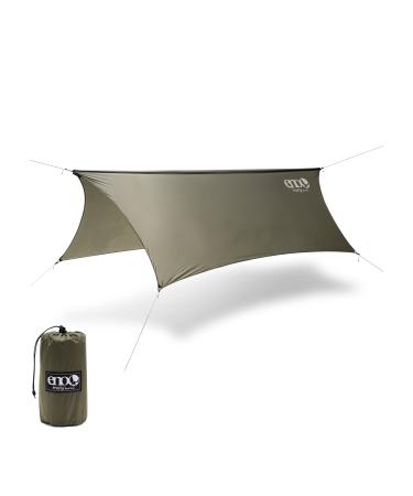 ENO, Eagles Nest Outfitters ProFly Rain Tarp, Ultralight Hammock Accessory Olive Standard Packaging