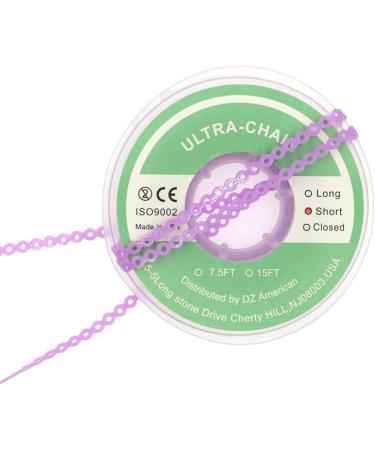 15Feet Dental Orthodontic Elastic Rubber Power Chains - Long Light Purple Braces Bands for Effective Teeth Alignment - Buy Online on GoSupps.com