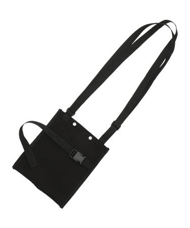 Healeved Urine Bag Cover Urinary Drainage Bag Holder with Adjustable Strap Catheter Leg Bag Holder for Women Men Black
