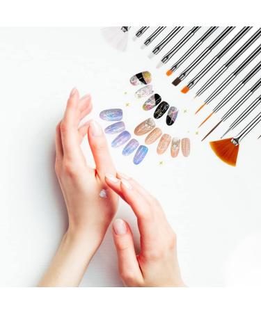 Minkissy 1 Set Nail Art Brush Set Nail Art Tools Wear-resistant Nail Pens Wear-resistant Nail Tools Pro Tools Professional Dotting Tools Manicure Tools Major Plastic Light Pen - Buy Online on GoSupps.com