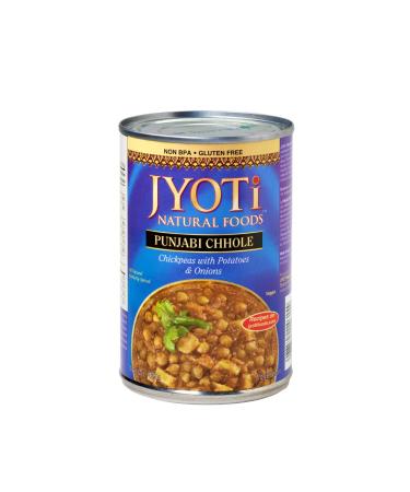 Jyoti Punjabi Chhole, 12 cans of 15 oz, All Natural, Product of USA, Gluten Free, Vegan, NON GMO, BPA Free