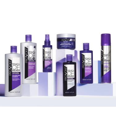 PROVOKE Touch Of Silver Brightening Purple Shampoo & Conditioner 400ml - Neutralizes Yellow & Orange Tones - Infused with Violet & Blue Pigments - Buy Online on GoSupps.com