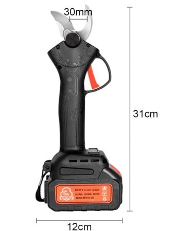 Professional Cordless Electric Pruning Shears 21V Tree Branch Pruner 30Mm Branch Cutter Cordless (2 Batteries) Small Gift - Buy Online on GoSupps.com