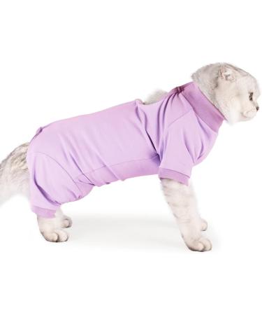 Shop Heywean Katzenbody - Post-Surgery Recovery Shirt for Cats | Long-Sleeved Anti-Trim XS Purple | Ideal After Castration Surgery - Buy Online on GoSupps.com